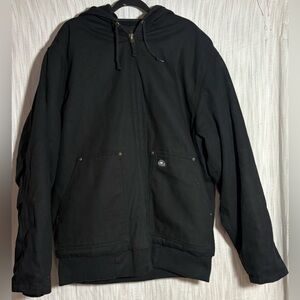 Men's Black Hooded Jacket